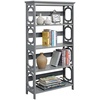 image:imageConvenience Concepts Omega 5 Tier Bookcase GrayGrey
