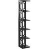 image:imageConvenience Concepts Omega 5 Tier Corner Bookcase GrayBlack