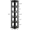 image:imageConvenience Concepts Omega 5 Tier Corner Bookcase GrayBlack