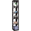image:imageConvenience Concepts Omega 5 Tier Corner Bookcase GrayEspresso