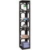 image:imageConvenience Concepts Omega 5 Tier Corner Bookcase GrayEspresso