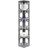 image:imageConvenience Concepts Omega 5 Tier Corner Bookcase GrayGrey