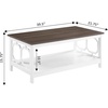 image:imageConvenience Concepts Omega Coffee Table BlackDriftwood TopWhite Frame