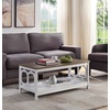 image:imageConvenience Concepts Omega Coffee Table BlackDriftwood TopWhite Frame