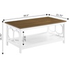 image:imageConvenience Concepts Omega Coffee Table BlackDriftwood TopWhite Frame