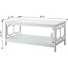 image:imageConvenience Concepts Omega Coffee Table BlackWhite