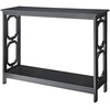 image:imageConvenience Concepts Omega Console Table with Shelf CoralBlack