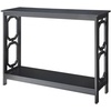 image:imageConvenience Concepts Omega Console Table with Shelf CoralBlack