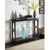 image:imageConvenience Concepts Omega Console Table with Shelf CoralBlack