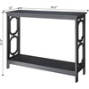 image:imageConvenience Concepts Omega Console Table with Shelf CoralBlack