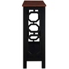 image:imageConvenience Concepts Omega Console Table with Shelf CoralCherryBlack