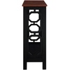 image:imageConvenience Concepts Omega Console Table with Shelf CoralCherryBlack