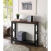image:imageConvenience Concepts Omega Console Table with Shelf CoralCherryBlack