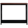 image:imageConvenience Concepts Omega Console Table with Shelf CoralCherryBlack