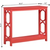image:imageConvenience Concepts Omega Console Table with Shelf CoralCoral
