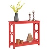 image:imageConvenience Concepts Omega Console Table with Shelf CoralCoral