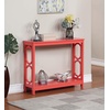 image:imageConvenience Concepts Omega Console Table with Shelf CoralCoral