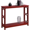 image:imageConvenience Concepts Omega Console Table with Shelf CoralCranberry Red