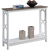 image:imageConvenience Concepts Omega Console Table with Shelf CoralDriftwoodWhite