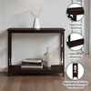 image:imageConvenience Concepts Omega Console Table with Shelf CoralEspresso