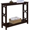 image:imageConvenience Concepts Omega Console Table with Shelf CoralEspresso