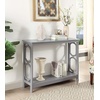 image:imageConvenience Concepts Omega Console Table with Shelf CoralGrey