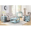 image:imageConvenience Concepts Omega Console Table with Shelf CoralSea Foam Blue