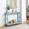 image:imageConvenience Concepts Omega Console Table with Shelf CoralSea Foam Blue