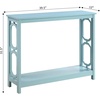 image:imageConvenience Concepts Omega Console Table with Shelf CoralSea Foam Blue