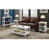 image:imageConvenience Concepts Omega Console Table with Shelf CoralWhite