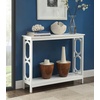 image:imageConvenience Concepts Omega Console Table with Shelf CoralWhite