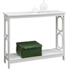 image:imageConvenience Concepts Omega Console Table with Shelf CoralWhite