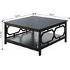 image:imageConvenience Concepts Omega Square 36 Coffee Table GrayBlack
