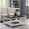 image:imageConvenience Concepts Omega Square 36 Coffee Table GrayDriftwoodWhite