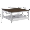 image:imageConvenience Concepts Omega Square 36 Coffee Table GrayDriftwoodWhite