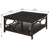 image:imageConvenience Concepts Omega Square 36 Coffee Table GrayEspresso