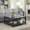 image:imageConvenience Concepts Omega Square 36 Coffee Table GrayEspresso