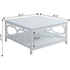 image:imageConvenience Concepts Omega Square 36 Coffee Table GrayWhite