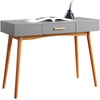 image:imageConvenience Concepts Oslo 1 Drawer Desk WhiteGrey