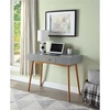 image:imageConvenience Concepts Oslo 1 Drawer Desk WhiteGrey