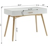 image:imageConvenience Concepts Oslo 1 Drawer Desk WhiteWhite