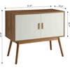 image:imageConvenience Concepts Oslo Storage Console White  WoodgrainWhiteNatural