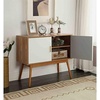 image:imageConvenience Concepts Oslo Storage Console White  WoodgrainWhiteNatural