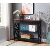 image:imageConvenience Concepts Oxford 1Drawer Console Table 395  Farmhouse Sofa Display with Storage Shelf For Living Family amp Dining Room Modern Entryway Hall Table for Kitchen Bedroom Sea Foam BlueCherryBlack