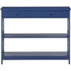image:imageConvenience Concepts Oxford 1Drawer Console Table 395  Farmhouse Sofa Display with Storage Shelf For Living Family amp Dining Room Modern Entryway Hall Table for Kitchen Bedroom Sea Foam BlueCobalt Blue