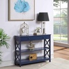 image:imageConvenience Concepts Oxford 1Drawer Console Table 395  Farmhouse Sofa Display with Storage Shelf For Living Family amp Dining Room Modern Entryway Hall Table for Kitchen Bedroom Sea Foam BlueCobalt Blue