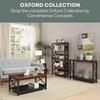 image:imageConvenience Concepts Oxford 1Drawer Console Table 395  Farmhouse Sofa Display with Storage Shelf For Living Family amp Dining Room Modern Entryway Hall Table for Kitchen Bedroom Sea Foam BlueCherryBlack