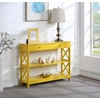 image:imageConvenience Concepts Oxford 1Drawer Console Table 395  Farmhouse Sofa Display with Storage Shelf For Living Family amp Dining Room Modern Entryway Hall Table for Kitchen Bedroom Sea Foam BlueYellow