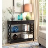 image:imageConvenience Concepts Oxford 1Drawer Console Table 395  Farmhouse Sofa Display with Storage Shelf For Living Family amp Dining Room Modern Entryway Hall Table for Kitchen Bedroom Sea Foam BlueBlack