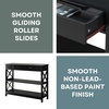 image:imageConvenience Concepts Oxford 1Drawer Console Table 395  Farmhouse Sofa Display with Storage Shelf For Living Family amp Dining Room Modern Entryway Hall Table for Kitchen Bedroom Sea Foam BlueBlack